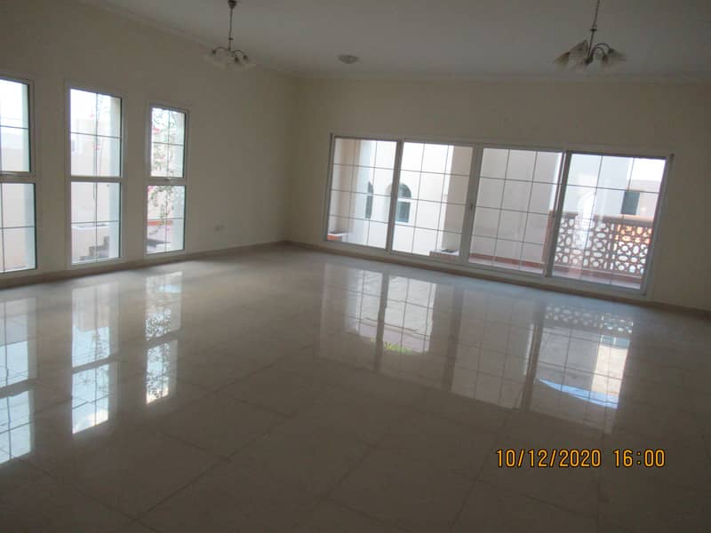 5 bedrooms villa|family tv room|external maids room|pool&gym||3 yrs old|rent 500k p/a