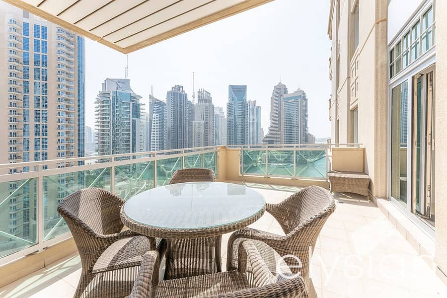 位于迪拜码头，迪拜滨海大厦（怡玛6号大厦），阿尔安巴尔大厦 4 卧室的公寓 400000 AED - 6201694