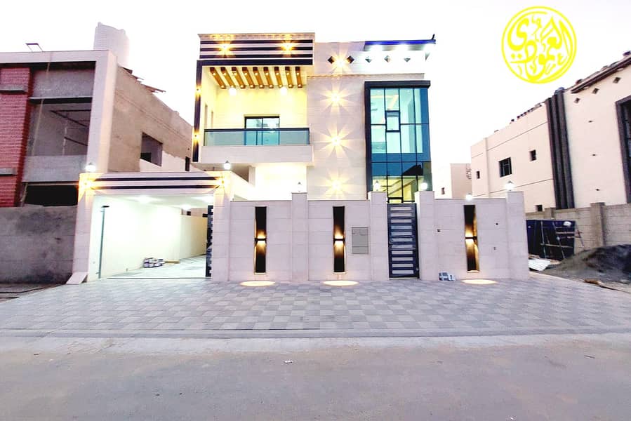 Without down payment and at a snapshot price for sale, a modern villa, European design, of the most luxurious villas in the Jasmine area, super deluxe