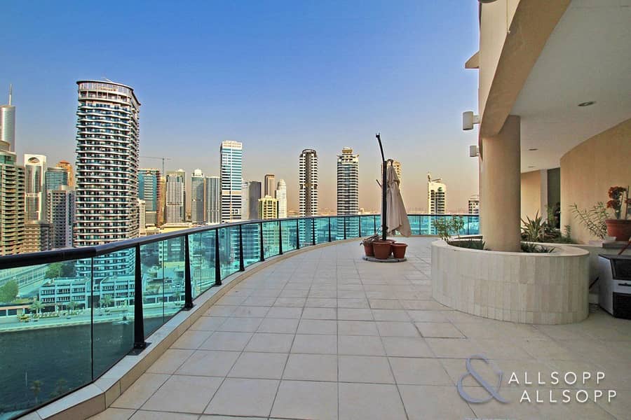 位于迪拜码头，德尔马住宅区 3 卧室的顶楼公寓 7900000 AED - 6204095