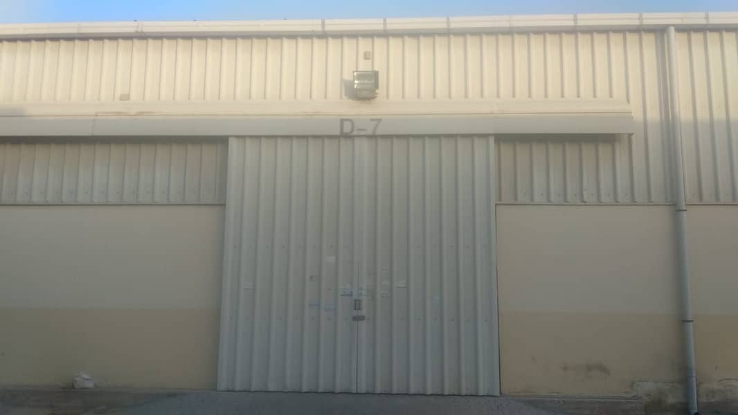 Umm Al Quwain Industrial Area 2,450 Sq. Ft warehouse with 16 kW electricity load connected