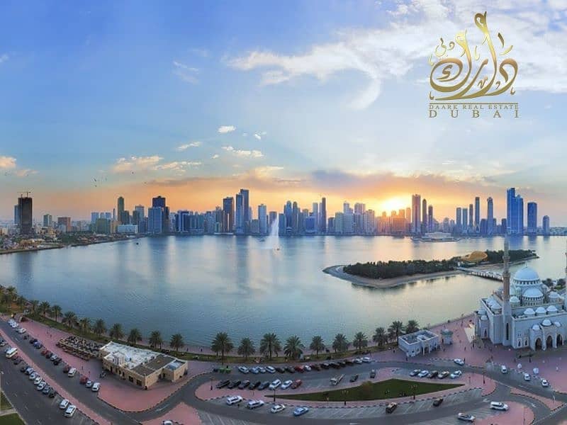 Apartment 2 rooms in Sharjah on the sea, installments over five years