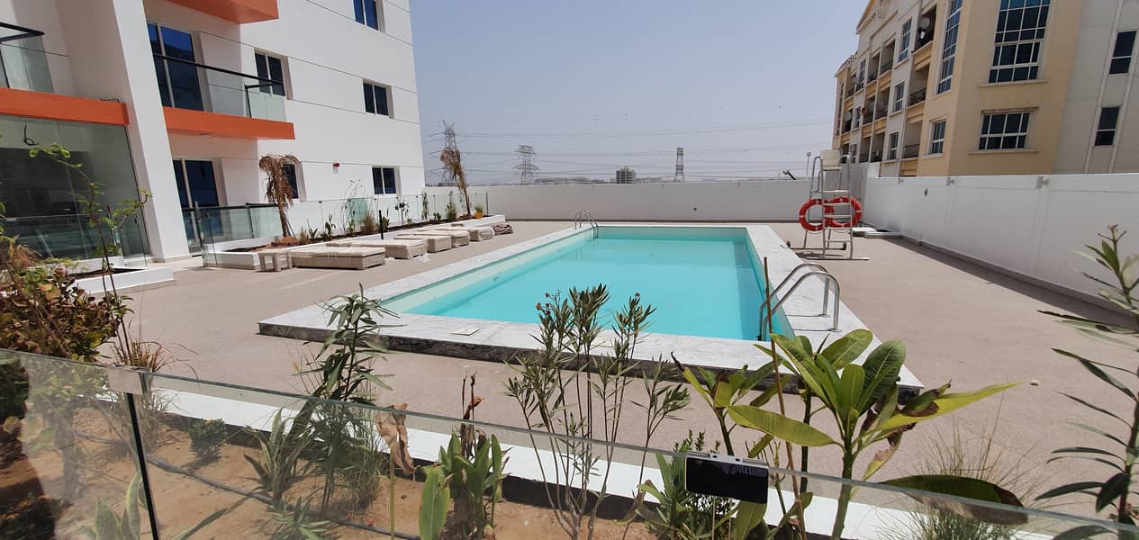 Fully brand new 1bhk with all facilities in al warsan 4 rent 36k in 4/6 Cheque payment