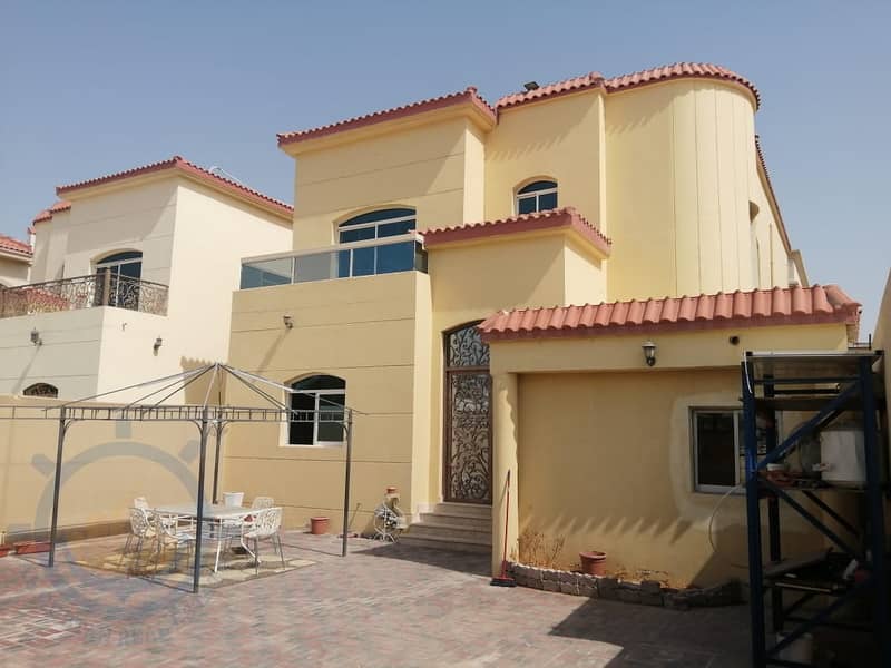 Villa for rent in a prime location in Ajman near Sheikh Ammar Street, suitable for two families