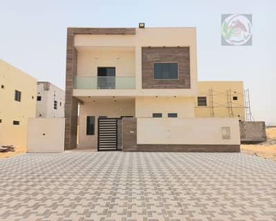 5 Bedroom Villa for Sale in Al Zahya, Ajman - At the price of a snapshot and without down payment, villa for sale with a modern design, with construction and personal finishing, super deluxe, buil