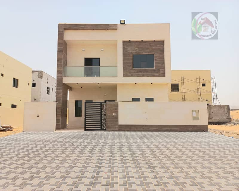 At the price of a snapshot and without down payment, villa for sale with a modern design, with construction and personal finishing, super deluxe, buil