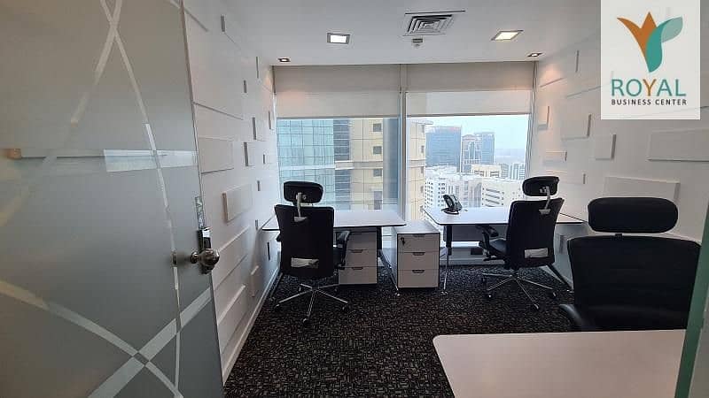 Elegant all inclusive serviced office starting AED. 2750/- Monthly | ADDC | Internet | Tawtheeq