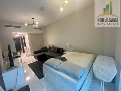 Studio for Rent in Dubai South, Dubai - SPACIOUS FULLY FURNISHED !! STUDIO WITH BALCONY FOR RENT IN MAG 5 WITH FREE CAR PARKING SWIMMING POOL & GYM JUST 23.000/