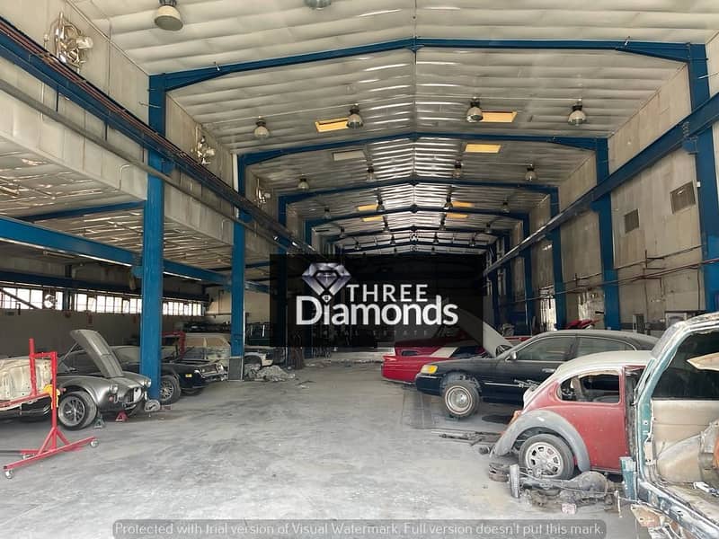 GOOD FOR CAR SHOWROOM AND GARAGE OPEN LAND WITH 14000 SQFT SHED IN ALQUOZ 1 AED: 2,750,000/-