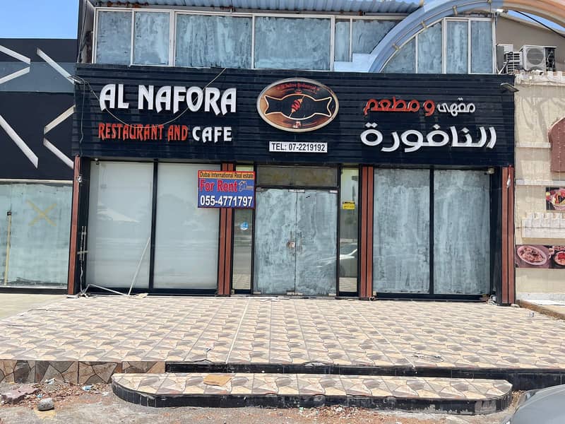 Two Door Big Shop For Rent in Cornish Dafan, Ras Al Khaimah