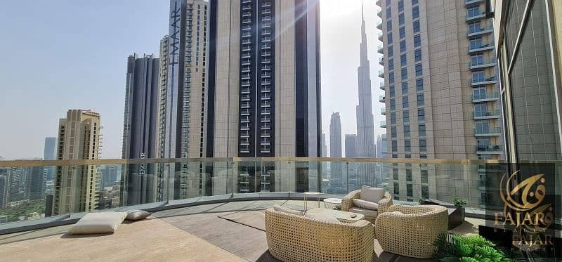 位于迪拜市中心，招牌酒店式公寓 3 卧室的顶楼公寓 12480000 AED - 6160429