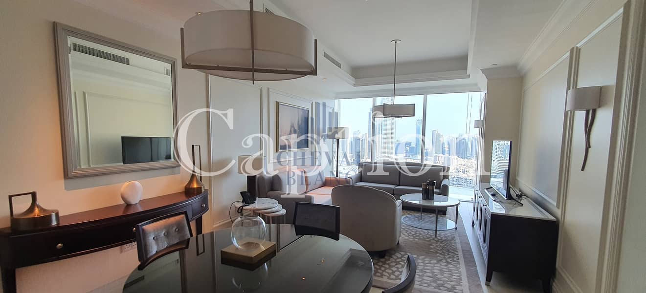 Fully Furnished | Burj Khalifa and Fountain View | Higher Floor | Vacant