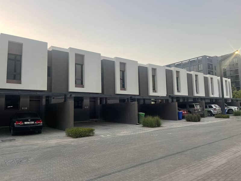 Brand New 2 Bedrooms townhouse is available for rent in Aljada for 80,000 AED