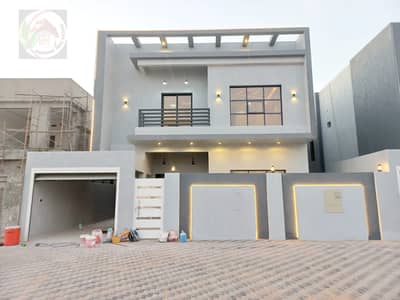 5 Bedroom Villa for Sale in Al Yasmeen, Ajman - Without down payment and at a snapshot price for sale, a modern villa, European design, of the most luxurious villas in the Jasmine area, super deluxe