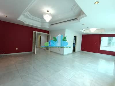 3 Bedroom Flat for Rent in Corniche Area, Abu Dhabi - Huge 3BHK with Maid-Room + Balcony + Built-in Cabinet| 4 Payments.
