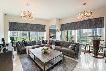 3 Bedroom Apartment for Rent in Dubai Marina, Dubai - Full Marina View | Furnished | Prime Location