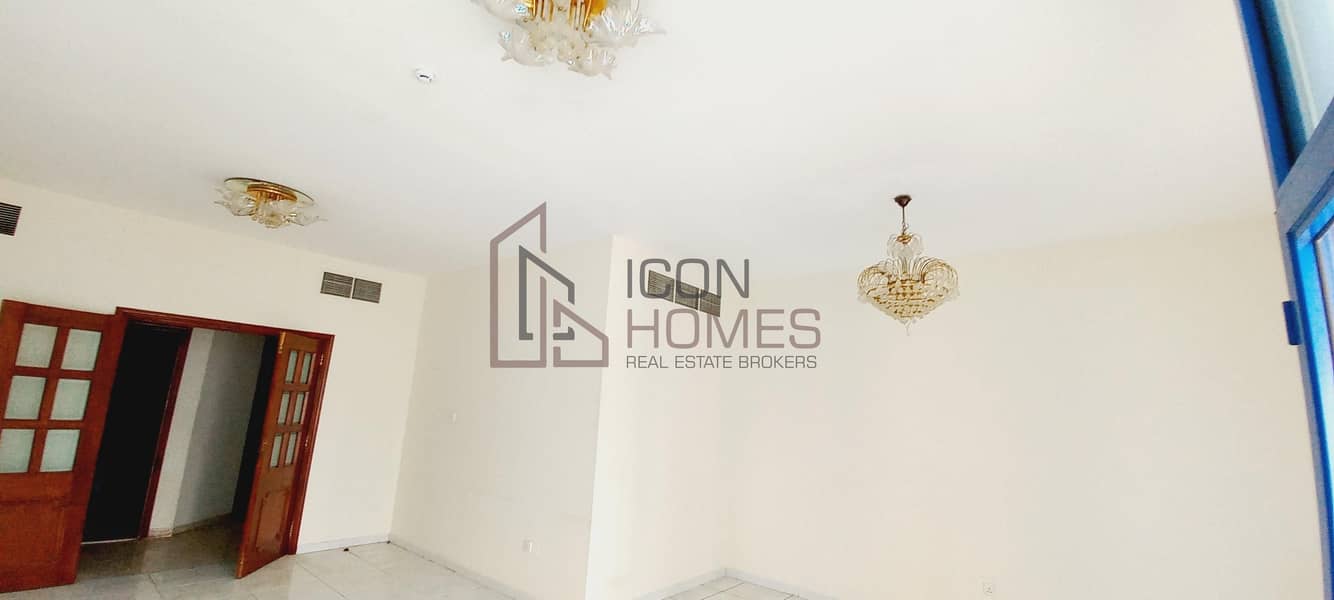 (3 BALCONY+MAID ROOM+TWO MONTH FREE) Easy Exit to Dubai  only last unit of 2BHK Apartment Central A. C. 30k