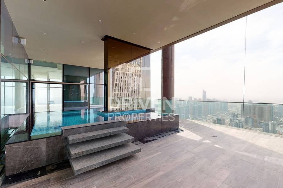 位于迪拜码头，滨海之门，滨海之门2号 4 卧室的顶楼公寓 45000000 AED - 6234642