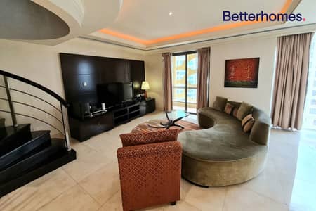 1 Bedroom Flat for Rent in Jumeirah Beach Residence (JBR), Dubai - Upgraded Duplex | Fully Furnished | High Floor