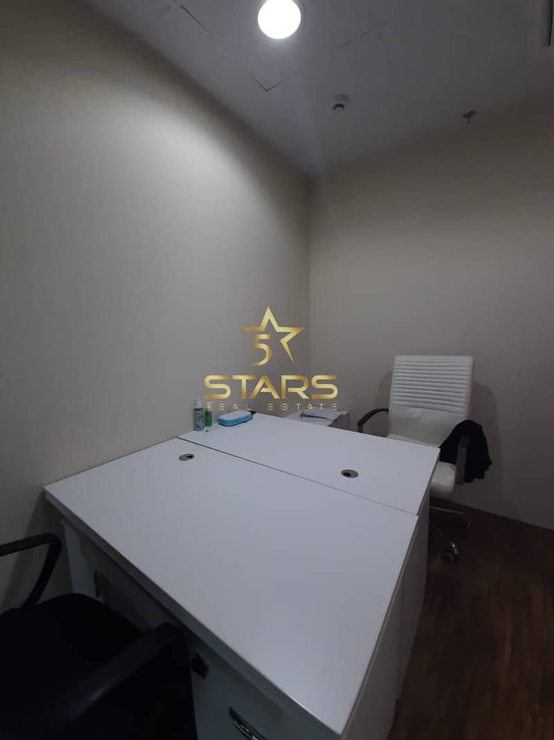 With Ejari - Small Furnished Office for Rent  in Business Bay