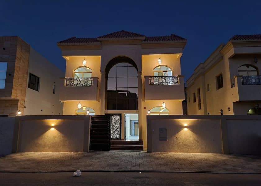 I own a ready-to-move-in villa, one of the most luxurious villas in the Emirate of Ajman, without down payment, at an attractive negotiable price, wit