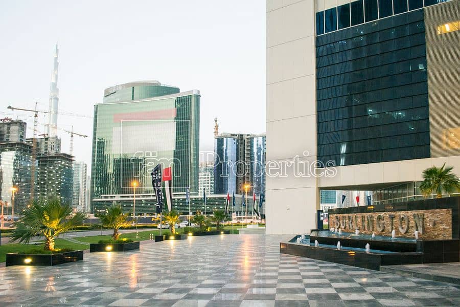 Furnished office space with Burj Khalifa view