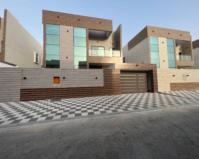 For urgent sale, without down payment, a villa near the mosque, one of the most luxurious villas in Ajman, with personal construction and finishing, s