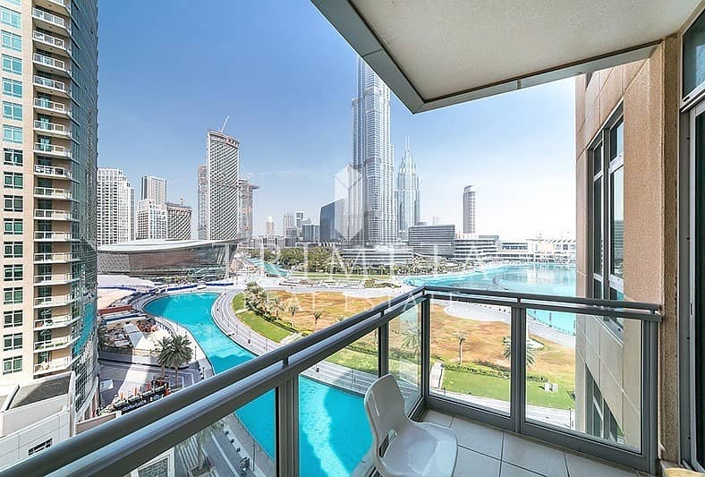 Perfect Fountain & Burj Khalifa View | 3 Beds Apt