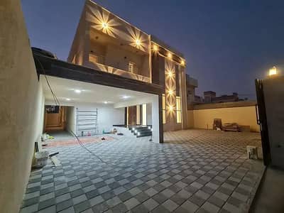 5 Bedroom Villa for Sale in Al Rawda, Ajman - Without down payment and at a snapshot price for sale, a modern villa, European design, of the most luxurious villas in Al-Rawda area, super deluxe fi