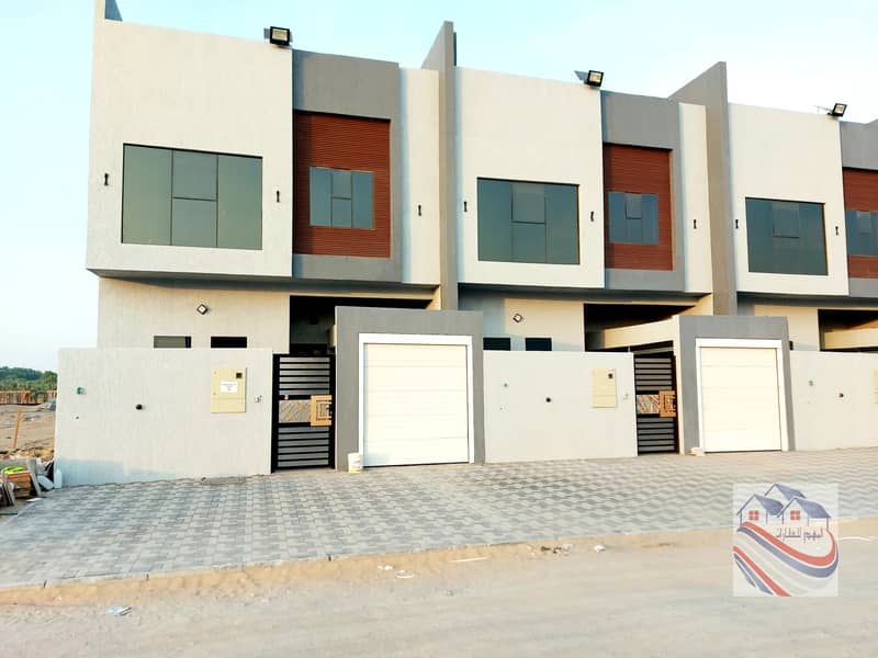 A new two-storey villa, the first inhabitant, at the price of a snapshot on Sheikh Mohammed bin Zayed Street directly without registration and ownersh