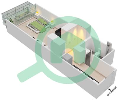 Golf Promenade 3A - Studio Apartment Unit 8-FLOOR 3 Floor plan