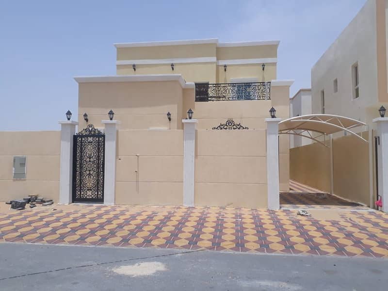 Own a villa with a modern design in the Emirate of Ajman, Al Zahia area, without dow,