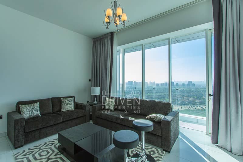 Stunning and Furnished 2BR Apt|Golf View