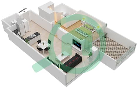 Golf Promenade 3A - 1 Bedroom Apartment Unit 9-FLOOR 3 Floor plan