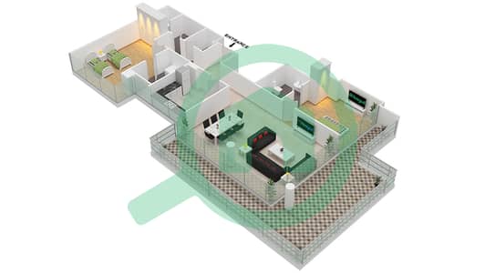 Golf Promenade 3A - 2 Bedroom Apartment Unit 1-FLOOR 5 Floor plan