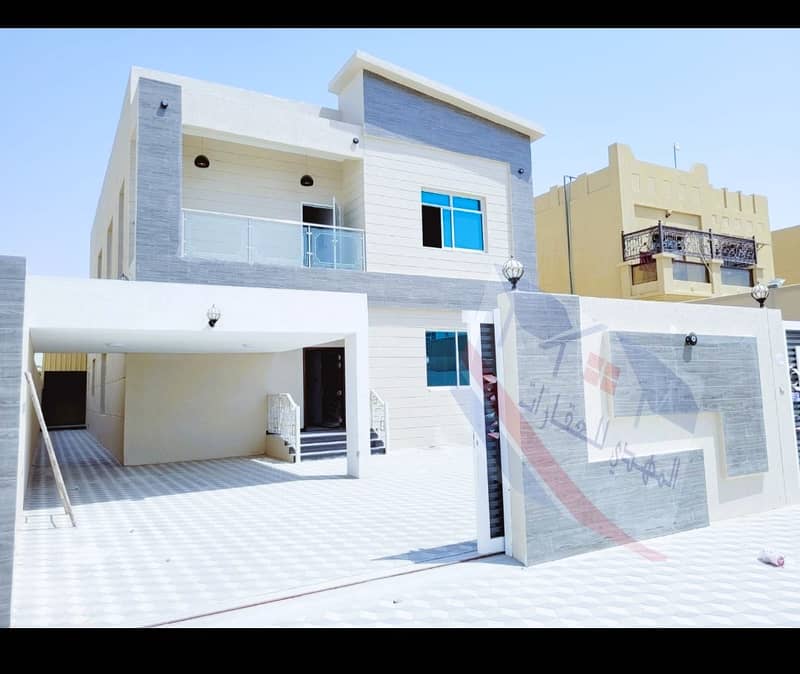 The most luxurious residential villas in Ajman directly near the street, the finest residential sites, freehold of all nationalities
