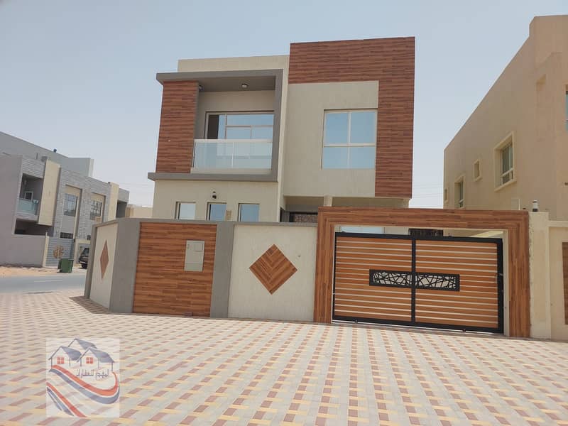 In Ajman residential areas, you have a villa with a distinctive design, super deluxe finishing, at the lowest prices, in cash, housing grants, or bank