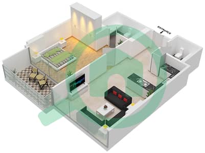 Golf Promenade 3A - 1 Bedroom Apartment Unit 13-FLOOR 6 Floor plan