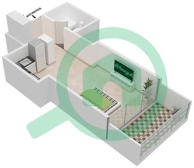 Golf Promenade 3A - Studio Apartment Unit 9-FLOOR 7 Floor plan