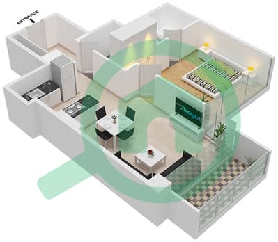 Golf Promenade 3A - 1 Bedroom Apartment Unit 10-FLOOR 7 Floor plan