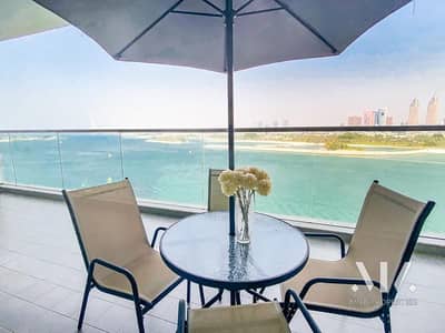 1 Bedroom Apartment for Rent in Palm Jumeirah, Dubai - Vacant Fully Furnished Full Sea View Beach Access