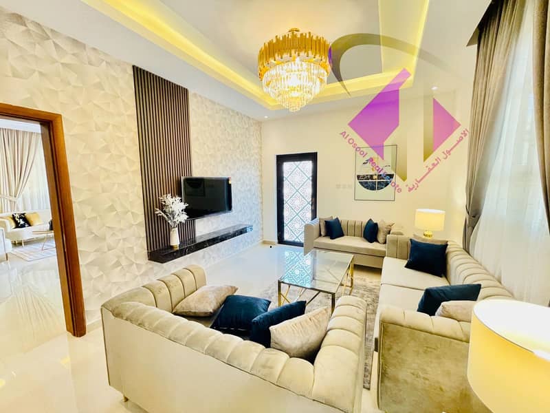 For sale, the best villas in Ajman, excellent finishing, directly from the owner, with monthly installments for 25 years, with large bank facilities