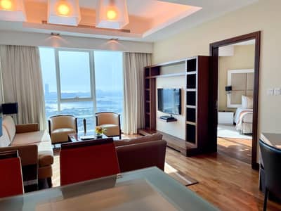 شقة فندقية 1 غرفة نوم للايجار في الصفوح، دبي - One Bedroom Deluxe Suite
