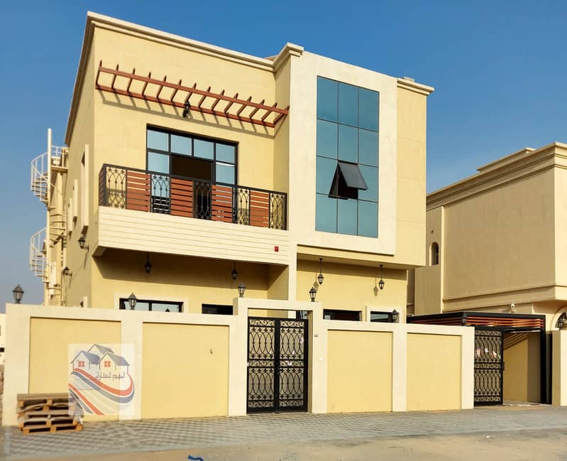 Without down payment, own a villa in Ajman, personal finishing, freehold for all nationalities, the lowest monthly installment and the longest payment