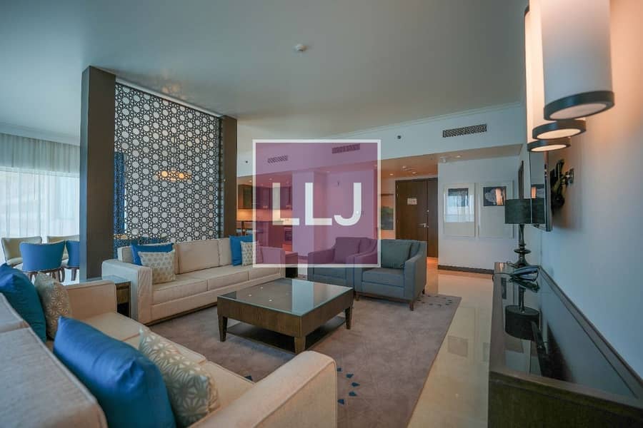 High End| Fully Furnished Full Sea View w/Maids Rm.