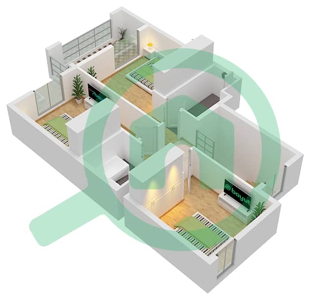 Eden - 3 Bedroom Townhouse Unit UNIT-9 PLEX-TH 04 Floor plan First Floor interactive3D