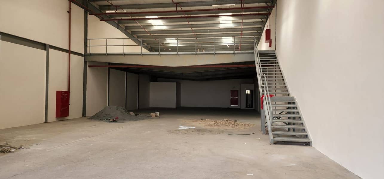 7500 sq ft Insulated Warehouse with 2500 sq ft Mezzanine in Al Saja