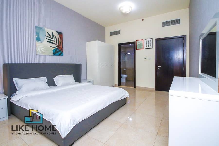 TWO BED ROOMS FURNISHED APARTMENT IN JVC