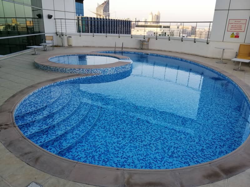3 Bedroom Hall in Building Pool Gym Parking Hamdan St Abu Dhabi