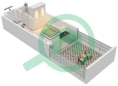 Azizi Riviera 35 - Studio Apartment Type 2A Floor plan